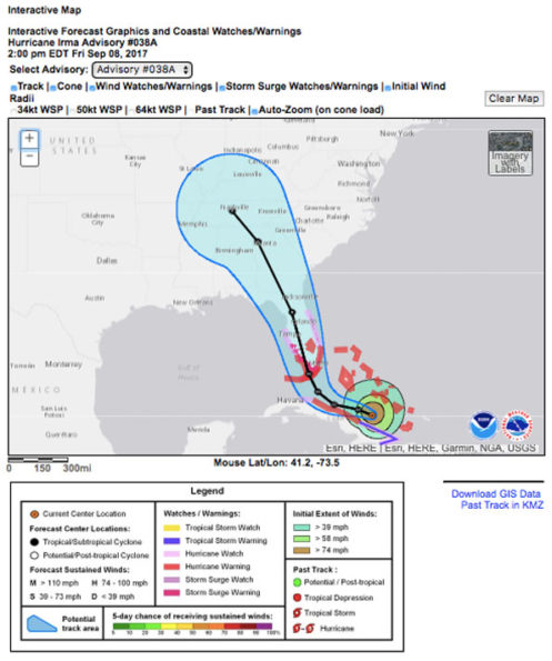 Florida Preparations for Hurricane Irma as NHC Forecast Track Closer to ...