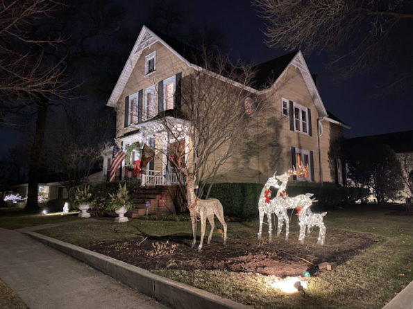 House with Christmas decoration Arlington Heights.