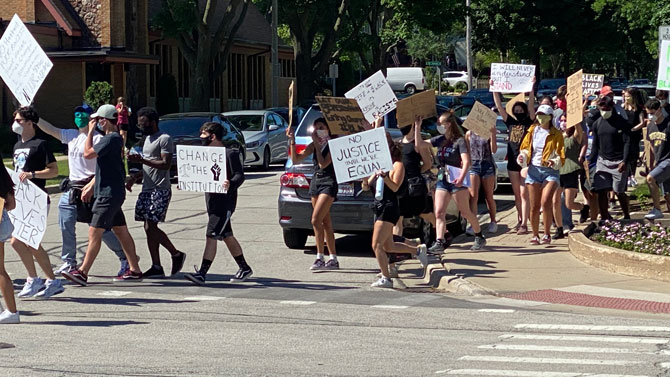 No Damage Reported After Round Trip Protest March from North School ...