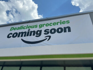 Dealicious groceries coming soon sign was set up today, Monday, June 17, 2024 (CARDINAL NEWS)