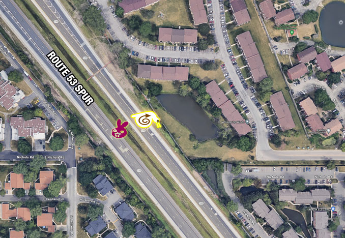 Route 53 Spur rollover crash northbound lanes on Tuesday, June 4, 2024 (Imagery ©2024 Google, Imagery ©2024 Airbus, Maxar Technologies, Map data ©2024)