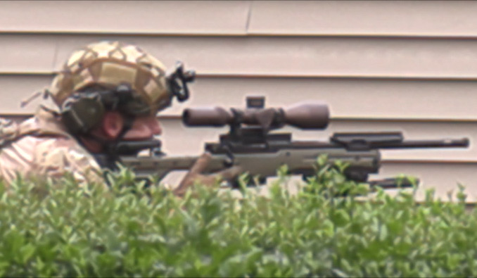 Sniper position on Braintree Drive in Schaumburg on Wednesday, July 24, 2024