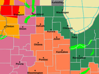 First Illinois Tornado Warning on Monday, July 15, 2024 in far northwest Illinois (NWS Chicago)