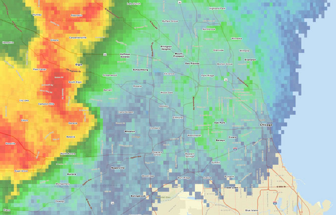 NWS radar 9:52 p.m. Sunday, July 14, 2024 (SOURCE: National Weather Service)