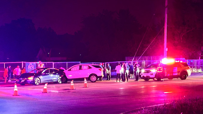 Crash scene on Quentin Road just south of Lake Cook Road in unincorporated Palatine Township on July 20, 2024 (CARDINAL NEWS)