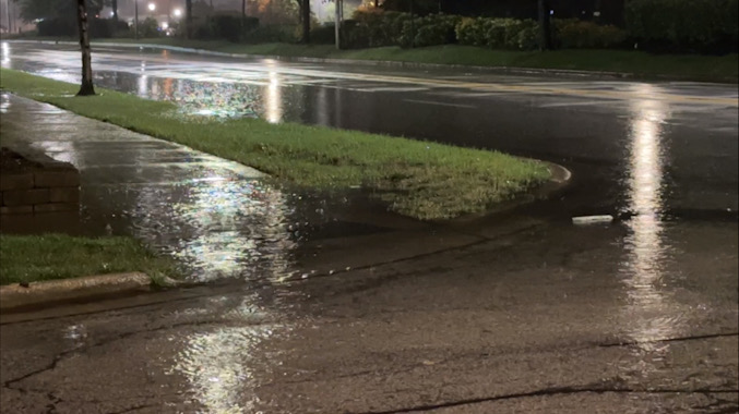 Minor flooding in some of the usual areas such as Northwest Highway and Chestnut Avenue in Arlington Heights