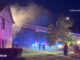 Arlington Heights Fire Department Tower 1 at the back and side of a townhouse kitchen fire incident on Pheasant Trail Lane in Arlington Heights, Wednesday, August 14, 2024 (CARDINAL NEWS)