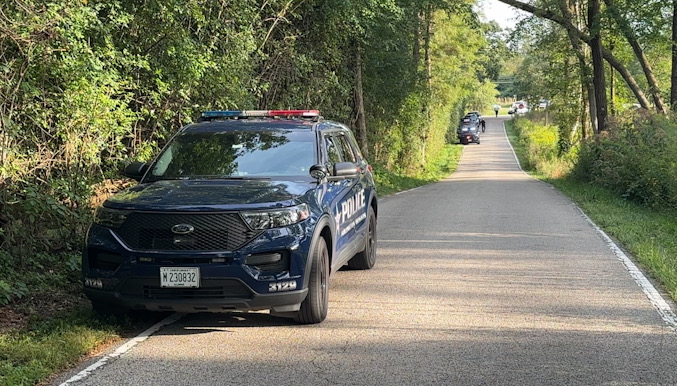 Arlington Heights Police Department along with other police departments were protecting residences near Flynn Creek Drive in case the homicide suspect was able to break the perimeter where he was believed to be located in the Pepper Road Business Park, which is across a marsh and on the west side of Flint Creek (CARDINAL NEWS)