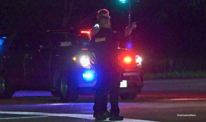 Lake County Sheriff's Office on the scene of a fatal crash at US-12 WEST (northbound) and Old Rand Road/Lake Shore Drive in unincorporated Wauconda on Wednesday night, August 7, 2024 (Craig/CapturedNews)