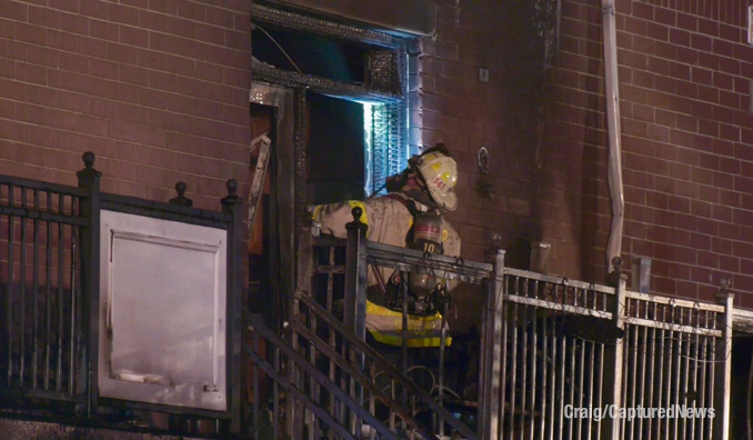 Fire scene photo on Crambourne Way in Arlington Heights Friday, August 9, 2024 (Craig/CapturedNews)