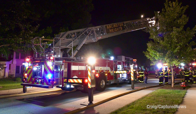 Arlington Heights Tower 1 on Hyde Street near Crambourne Way in Arlington Heights, Friday night, August 9, 2024 (Craig/CapturedNews)