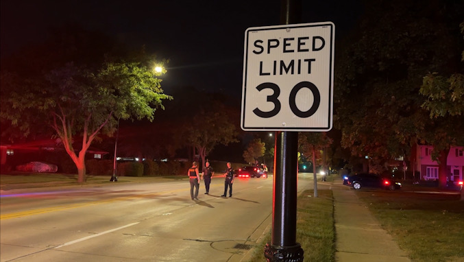 Elhurst Road is 30 mph at the scene of a serious single vehicle motorcycle crash on Thursday night September 12, 2024.