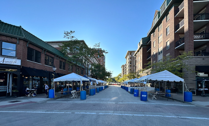 Setup looking west on Campbell Street near Vail Avenue in Arlington Heights (CARDINAL NEWS)