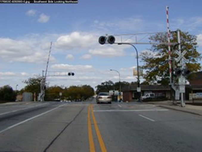 Crossing grade at Hough Street in Barrington  (provided by Clifford Law Offices)