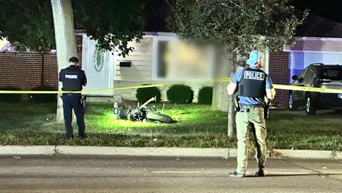 Serious motorcycle crash with a tree in the block of 900 S. Elmhurst Rd., Thursday night September 12, 2024