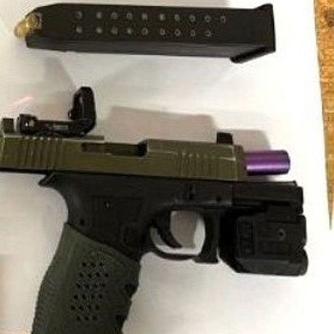 Illegal gun with Auto Switch converted to fully automatic weapon (SOURCE: Cook County Sheriff's Office)