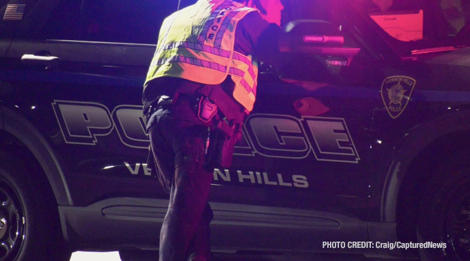 The scene after a fatal vehicle vs pedestrian crash on Friday night, October 18, 2024 (PHOTO CREDIT: Craig/CapturedNews)