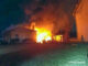 Fire at the rear of a house in Lombard Tuesday, March about 5:28 a.m. Tuesday, March 11, 2025 (SOURCE: Lombard Fire Department)